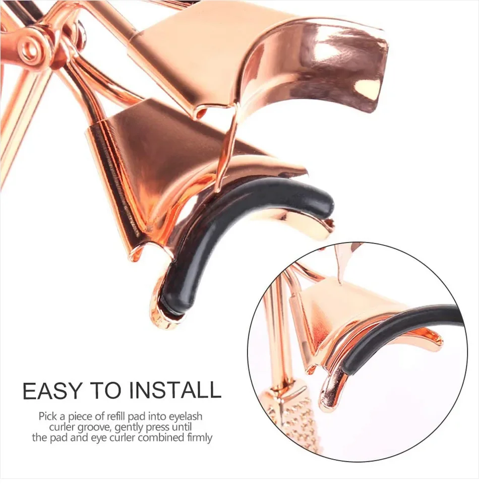 10/20/50 Stück Wimpernzange Make-up Styling-Tool Ersatzpads für Damen-Wimpernzange Gummi-Ersatzpads – Detail 6