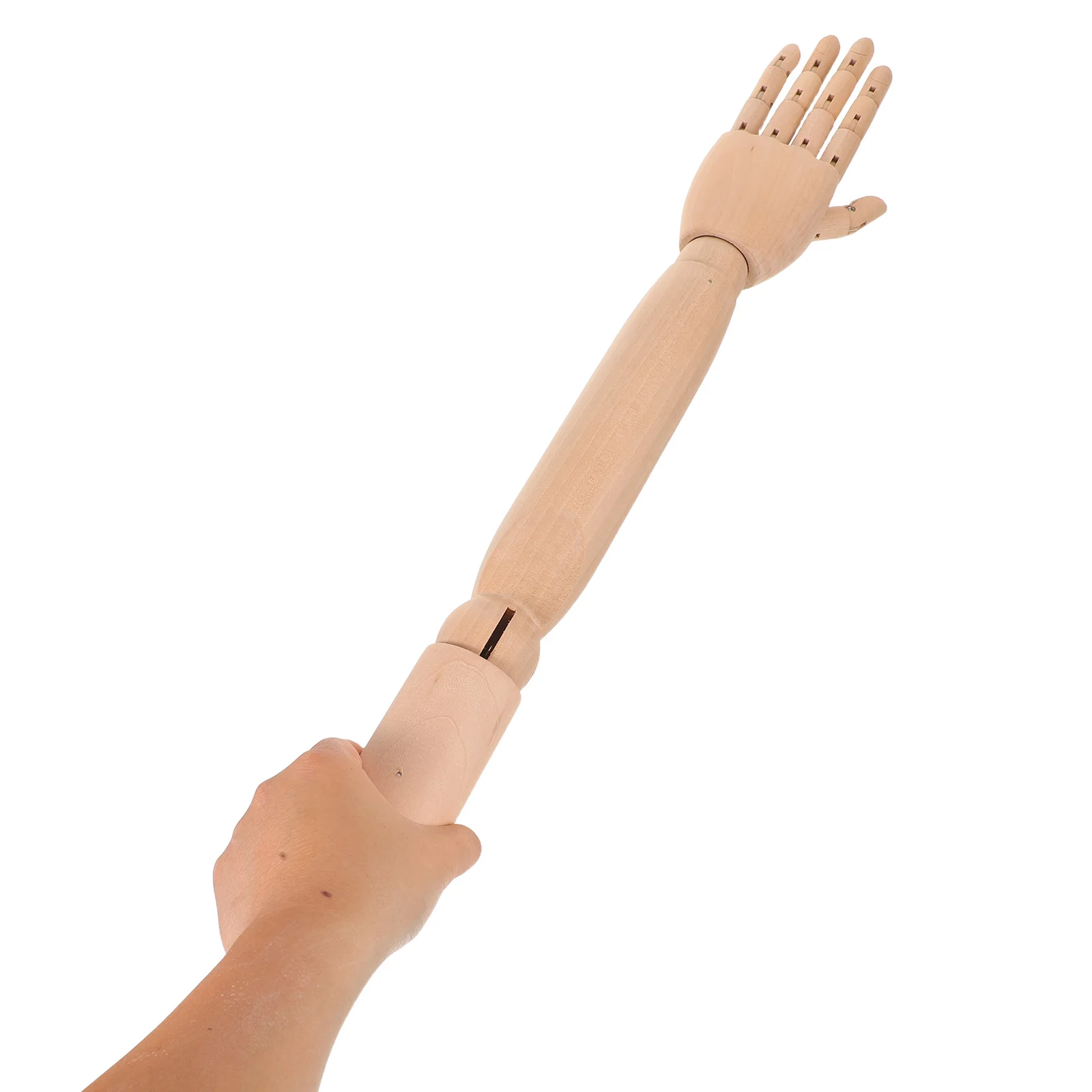 Bionic Fake Hand Articulated Wooden Arm Replacement Parts Flexible Joint Realistic Mannequin Accessories Baby Poseable Movable