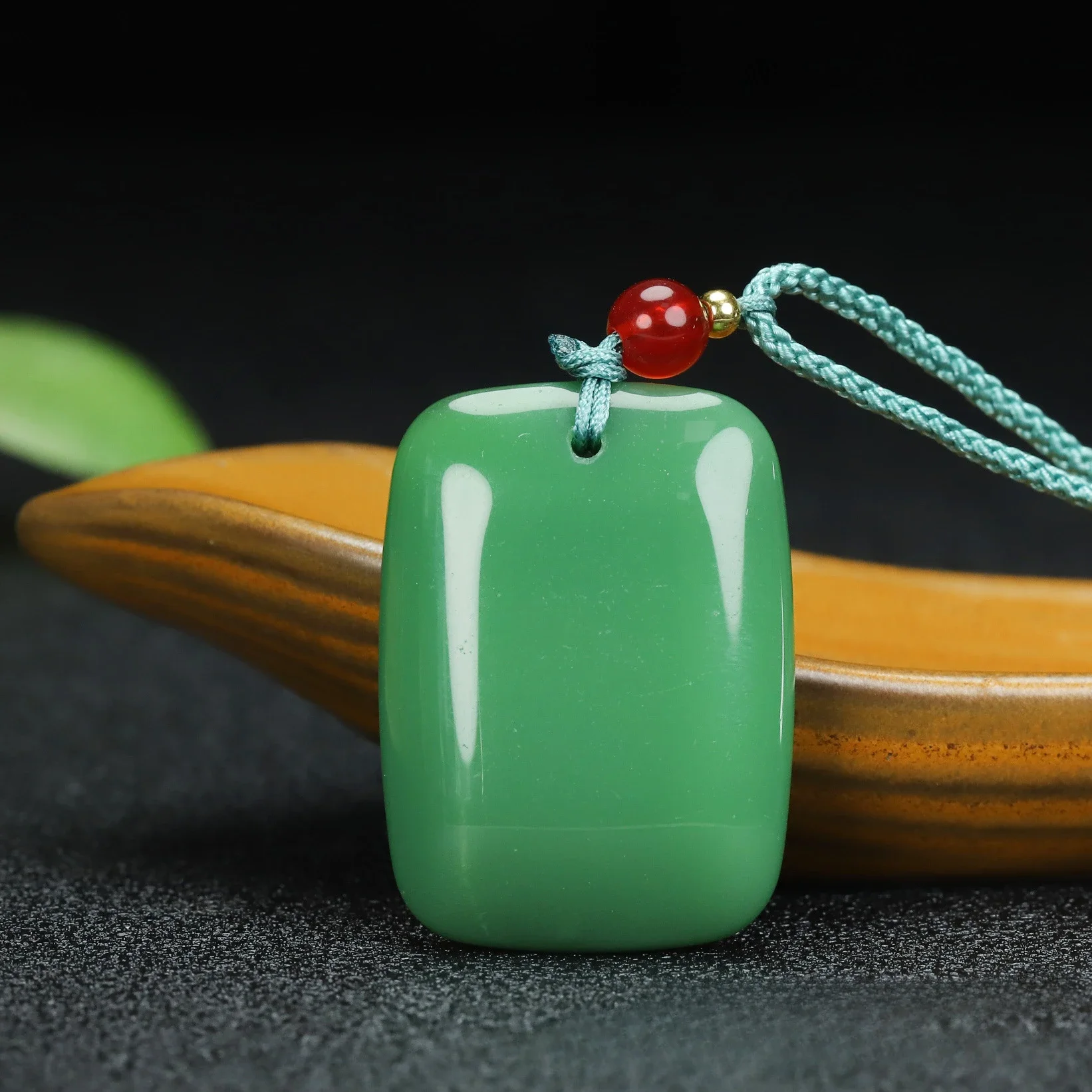 Natural Xinjiang Gold Silk Jade Safety Buckle White Jade Sapphire No Matter Brand Pendant Sweater Chain Safe and Sound