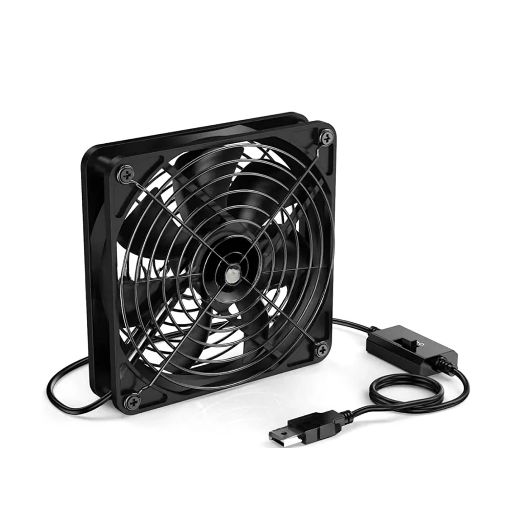 120 mm ventilator met regelbare snelheid, verstelbare snelheid, USB-ventilator, efficiënte koeling, hydraulische motor, geluidsniveau 25 DB vermogen 1,5 W