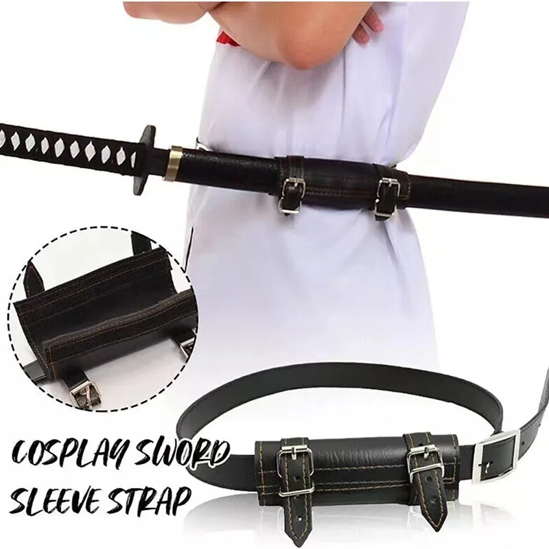 Katana Belt Holster Demon Slayer Anime Cosplay Prop Japanese Samurai Sword Waist Sleeve Straps Ninja Katana Scabbard Belt Holder