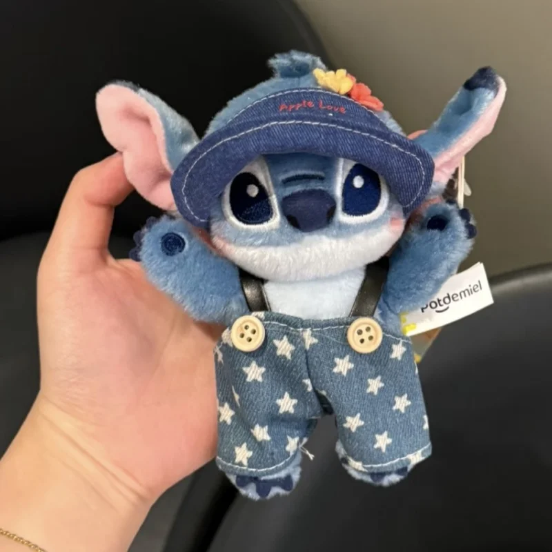Original Disney Cute Stitch Interstellar Schlüsselanhänger Cartoon Anime Lilo & Stitch Puppe Anhänger Ornament Weihnachts- und Halloween-Geschenk