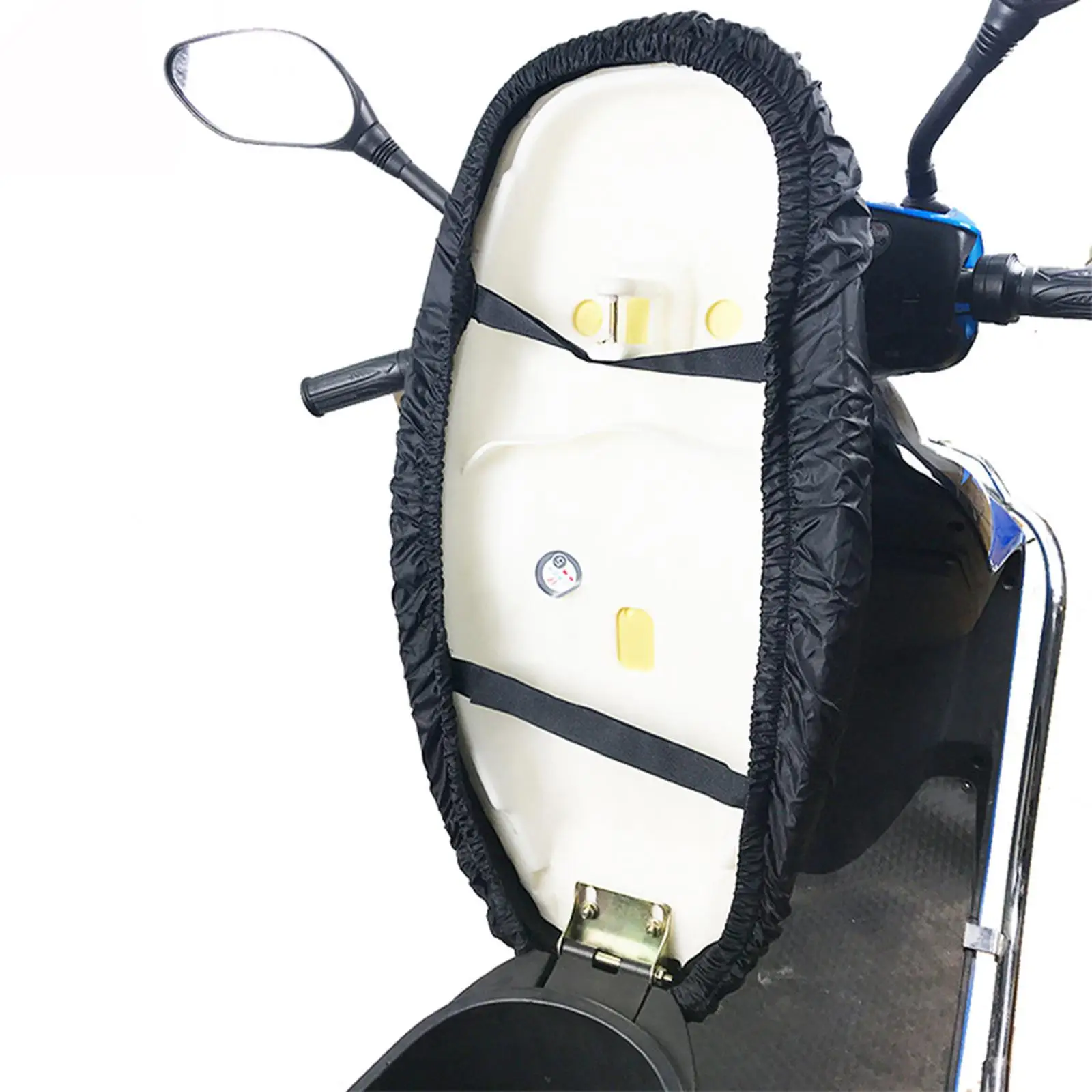 Weatherproof Motorbike Saddle Cushion Cover Waterproof Dustproof Seat Mat for Universal Fit Mopeds and Scooters