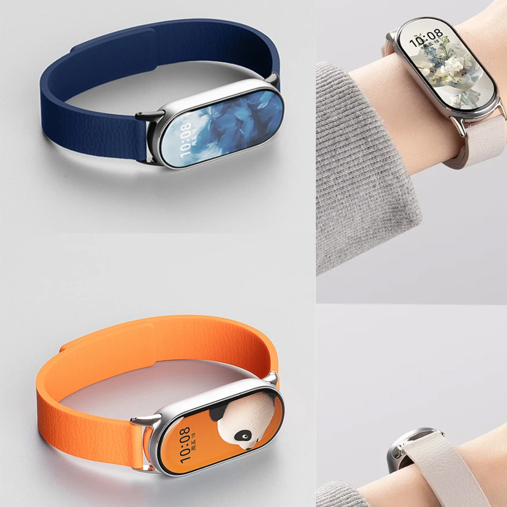 Silicone Strap for Xiaomi Mi Band 10 9 8 NFC Magnetic Bracelet Replaceable Wristband Correa for Xiaomi Band 10 Sports Watchband