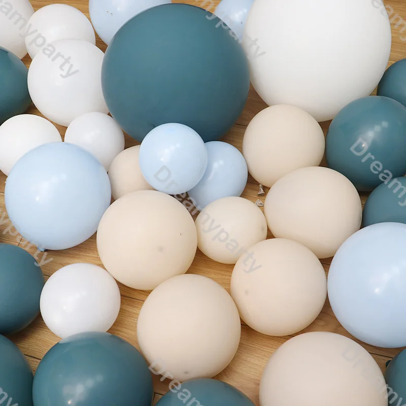 5/10/12/18inch Retro Pastel Colored Balloons Christening Party Decor Birthday Bride Baby Shower Gender Reveal Baptism Decoration