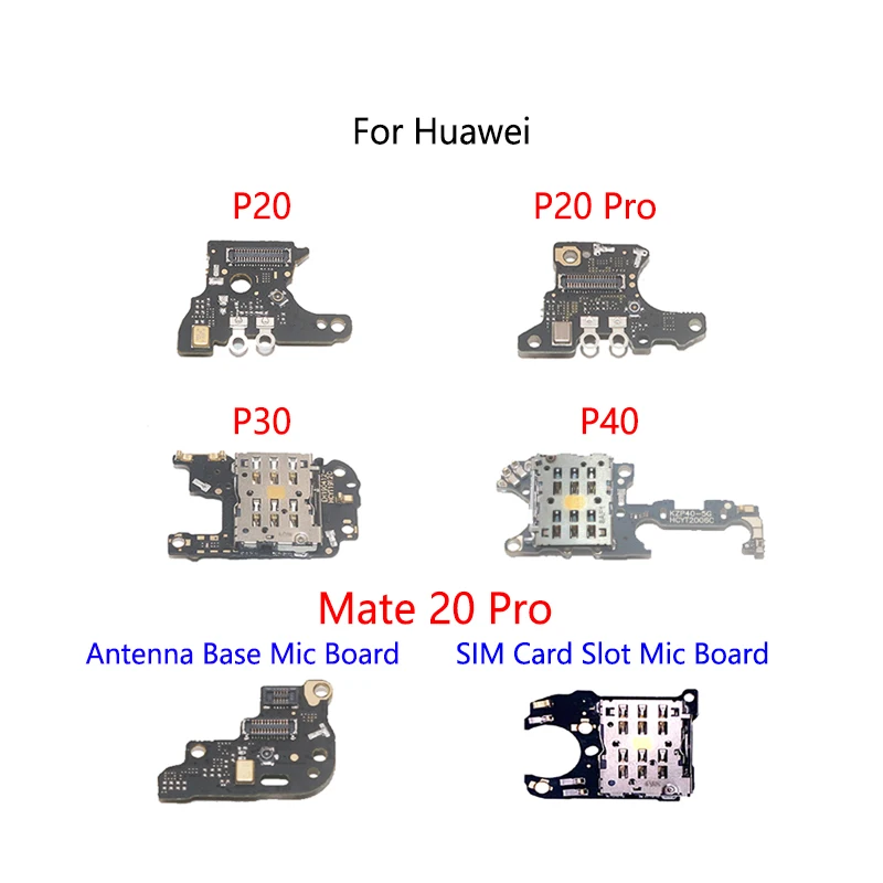 SIM Card Reader Socket Tray Slot Microphone Module Board Signal Antenna Connect Flex Cable For Huawei P20 P30 P40 Mate 20 Pro 50 pages 1 2 3 4 8 pockets photo album cards page for magical currency ticket collection board game cards star post card