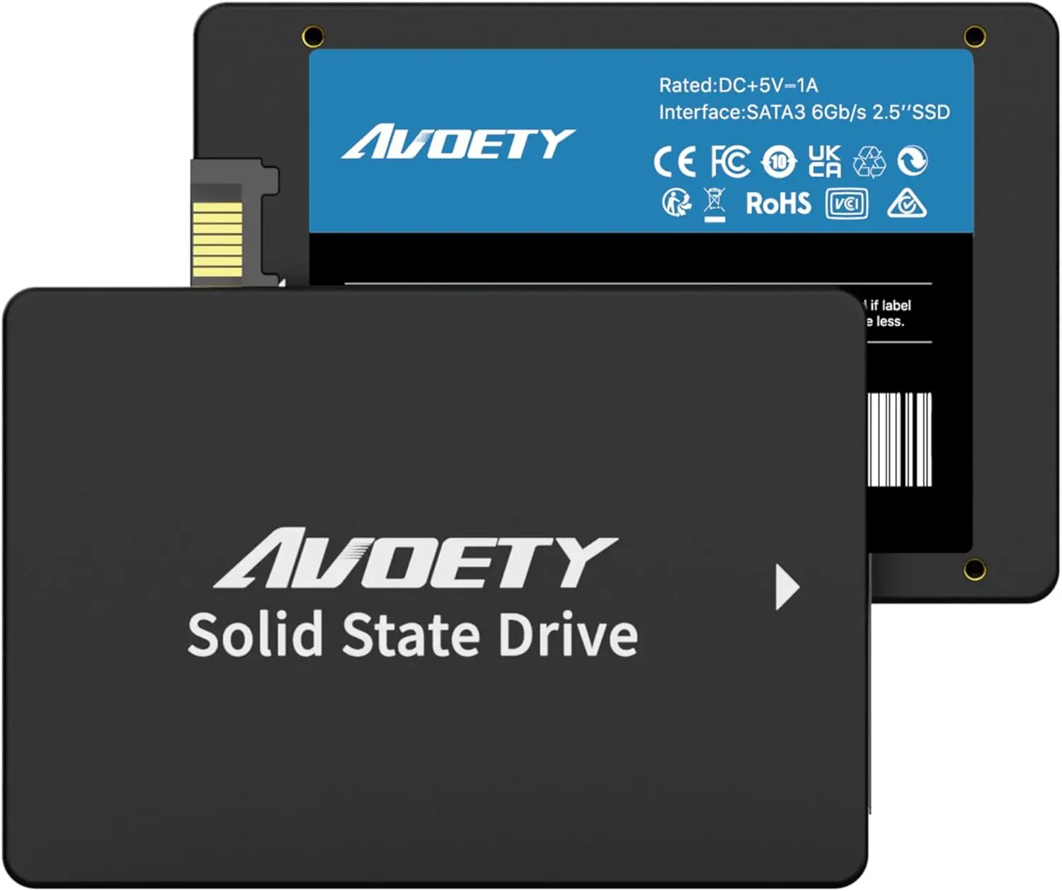 

2.5" SATA III Internal SSD 1TB – 550MB/s Read, 3D NAND TLC for Faster PC/Laptop