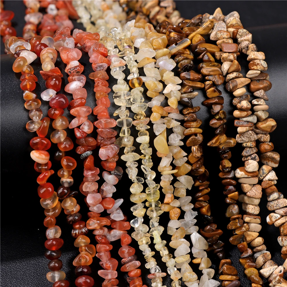 3-5mm Mixed Natural Irregular Chip Stone Beads Citrine Aventurine Agat Gravel Bead For Jewelry Making Diy Bracelet Rings Anklets