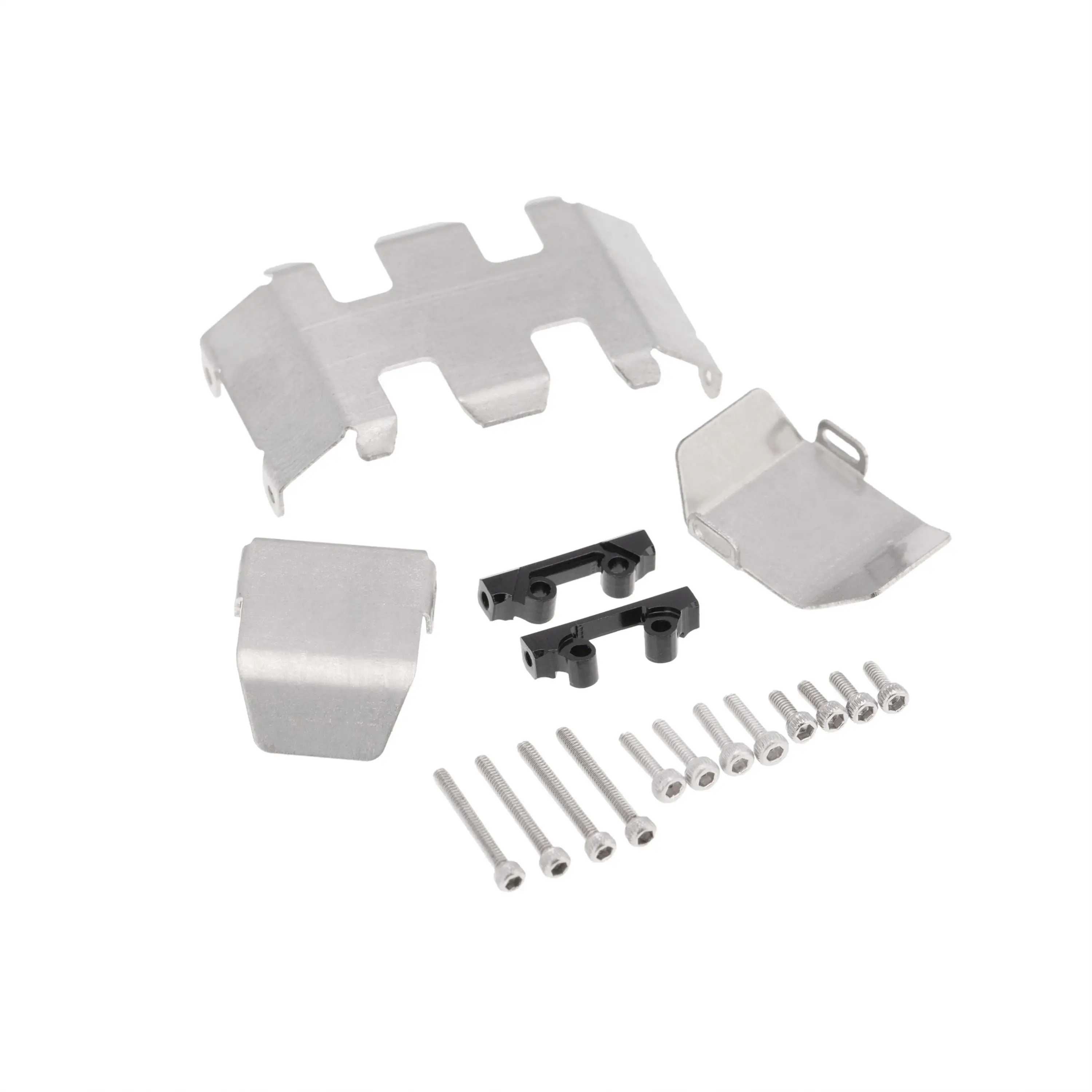 Per Axial SCX24 90081 1/24 RC Crawler Parti di Aggiornamento Telaio In Acciaio Inox Armatura Cambio Assale Protezione Accessori