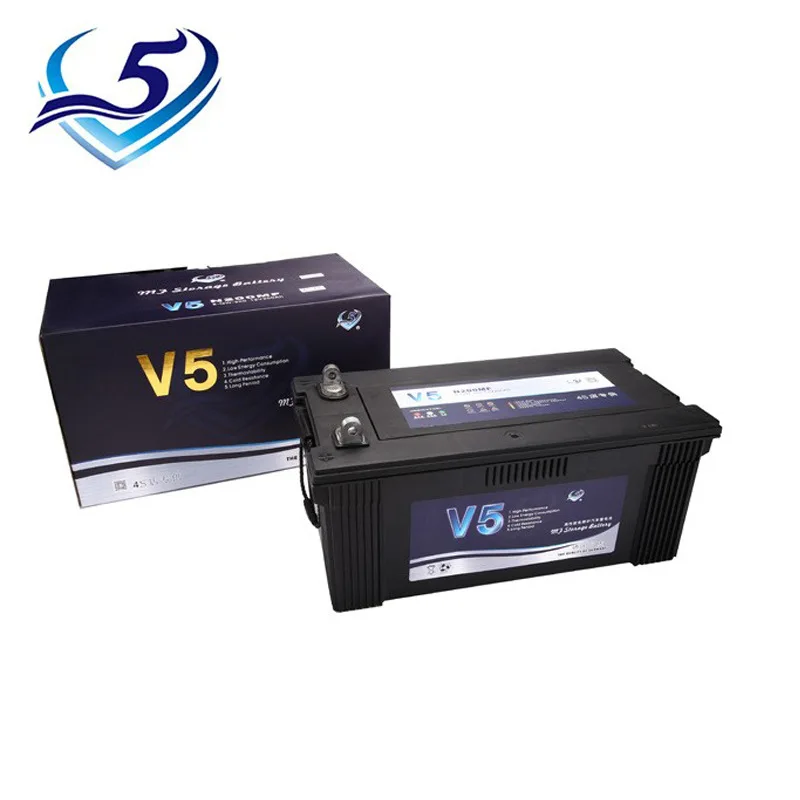 Maintenance-free Lead-acid Battery 12V200AH Ship Truck Heavy-duty Truck Battery V5-N200MF Starter Car