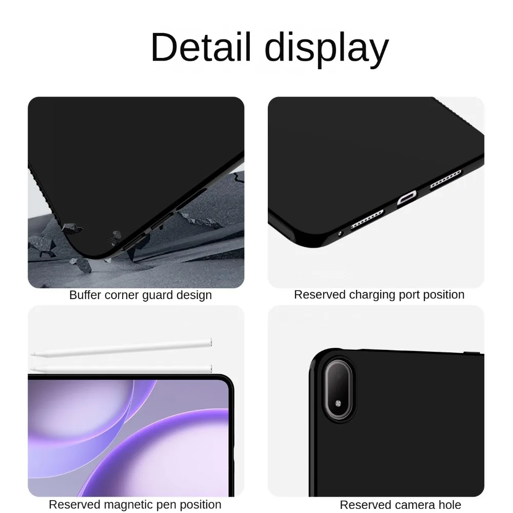 

For OPPO Pad Mini 2026 Case 8.8Inch Model:OPD2515 Soft Silicone Cover TPU Funda Protective Shell for OPPO Pad Mini 8.8" Tablet