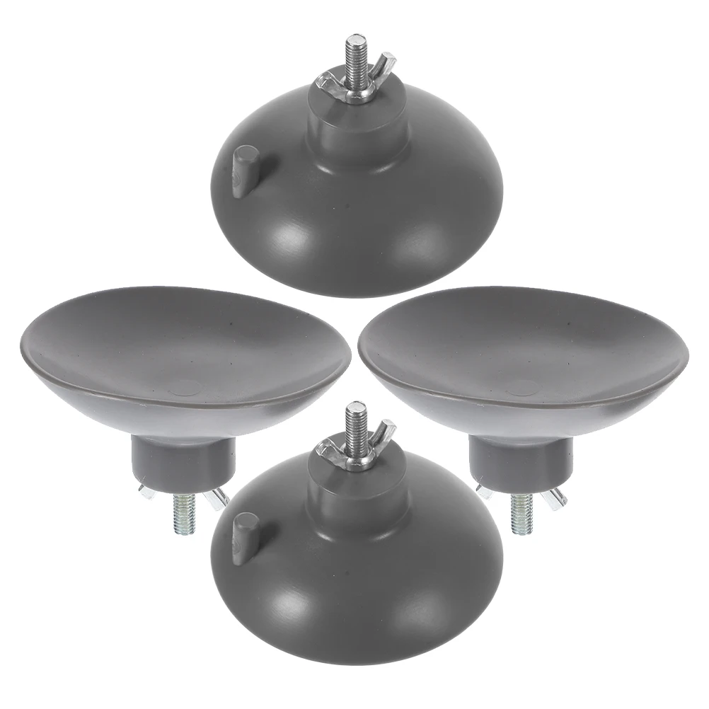 

4pcs Suction Cup Feet Heavy Duty PVC Clear Detachable Mini Large Size Kitchen Tool Practical Efficient French Fries