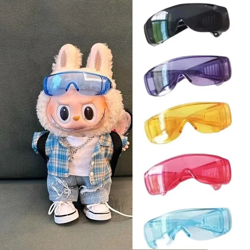 

Y2K Colorful Eyewear for Dolls Mini Labubu Sunglasses Ski Goggles for BJD 1/3 1/4 Dolls Labubu Outfit Decoration Accessories
