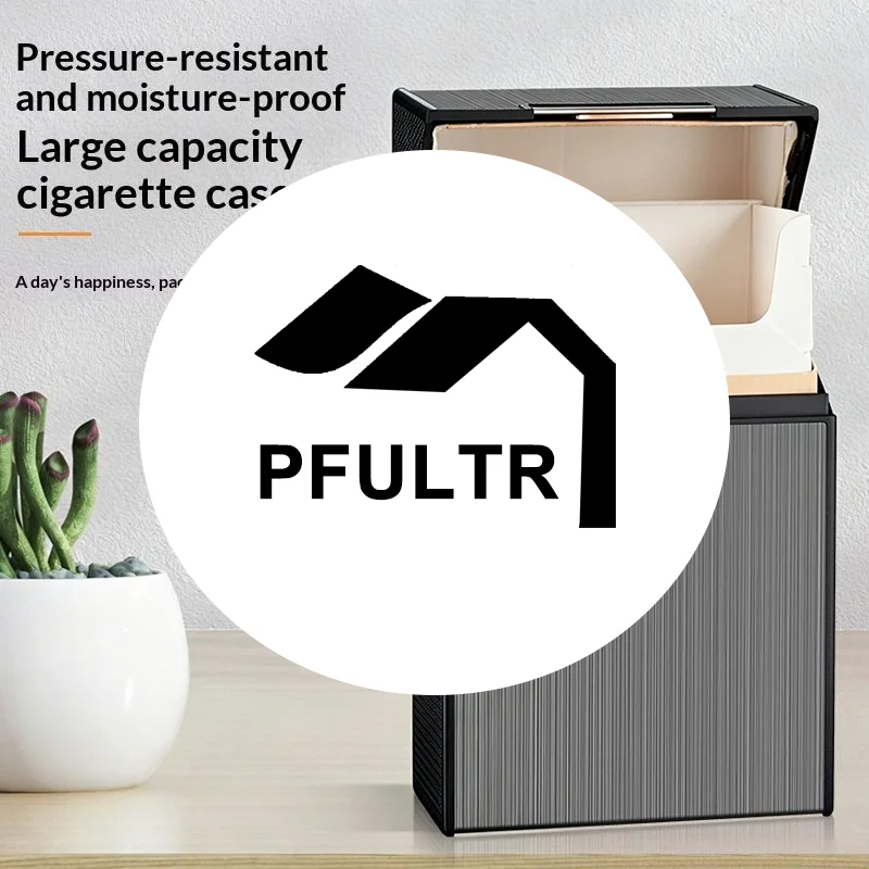 Cigarette Case 20 Cigarette Capacity Crush Proof For Daily Commute Outdoor Use Metal