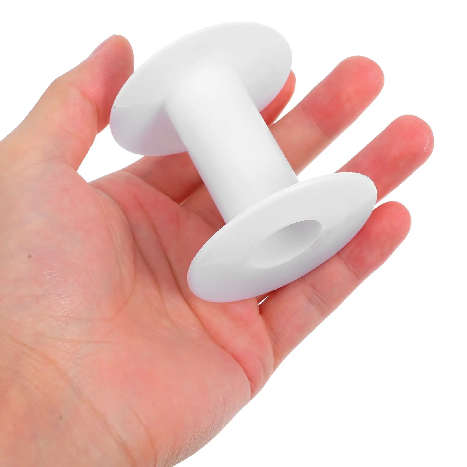 10 Pcs Variegated Embroidery Thread Winding Reel White Ribbon Embroidered Spool Holder Craft