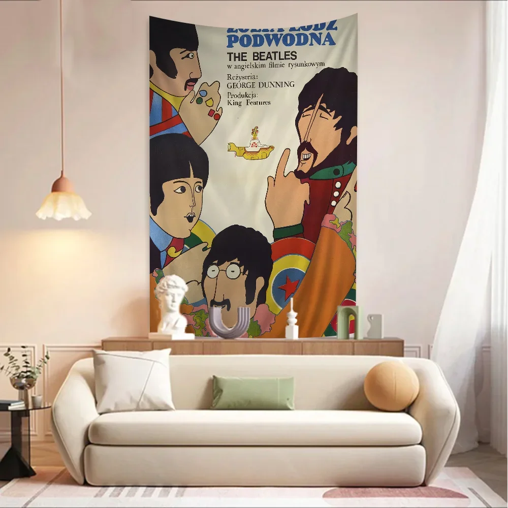 Y-Giallo Sottomarino T The Beatles Arazzo colorato Appeso a parete Tarocchi Hippie Tappeti da parete Dormitorio Decorazione da parete