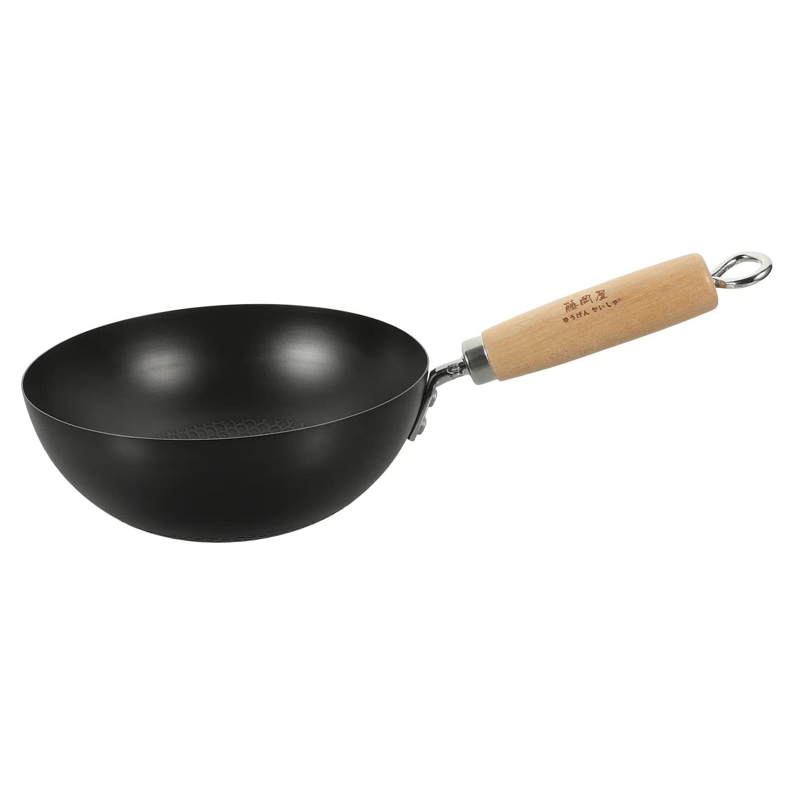 

Flat Bottom Wok Gas Stove Cooking Pot Ceramics Fry Pans Wrought Iron Small Cookware Accessories