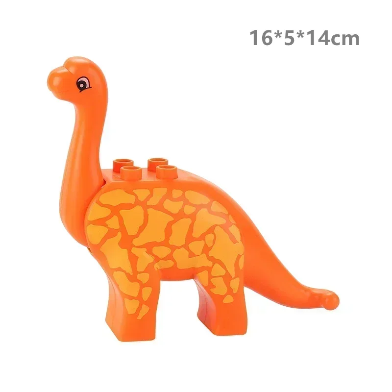 Grote bouwstenen Jurassic World Dinosaurussen Rex Figuren Zeedieren Compatibel Grote Bakstenen Educatief Kinderen Kinderspeelgoed