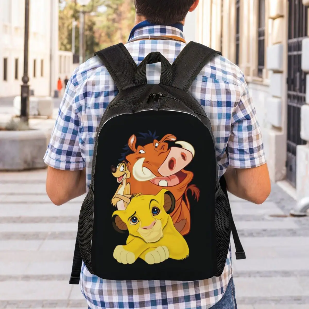 Custom The Lion King Backpacks Men Women Fashion Bookbag for College School Hakuna Matata Bags