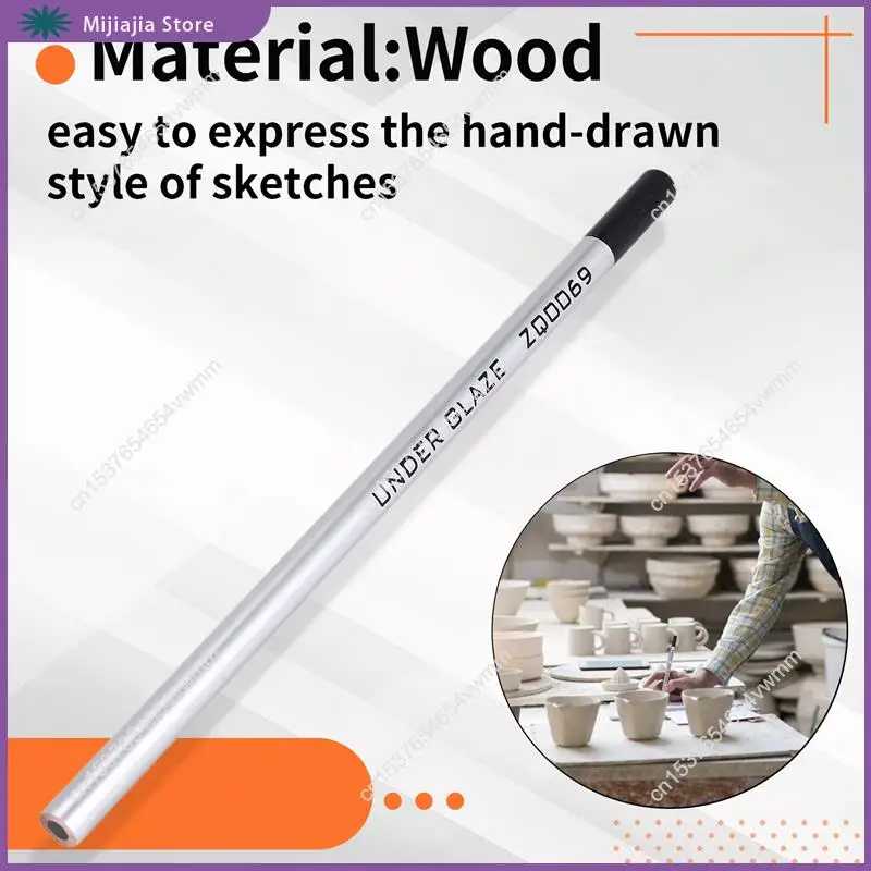 أقلام الرصاص المزججة السوداء، أقلام الرصاص المزججة لفرق الفخار، قلم التزجيج الدقيق لبيع الفخار