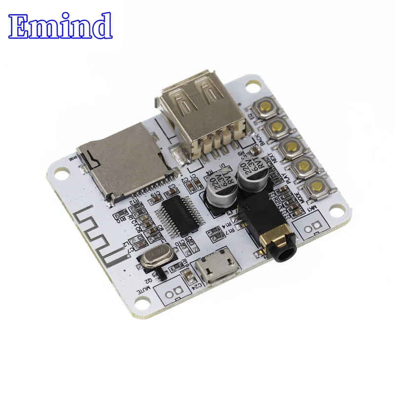 

Bluetooth MP3 Decoding Module Bluetooth Audio Receiving Board Decoding And Playing With USB TF Card Front Output