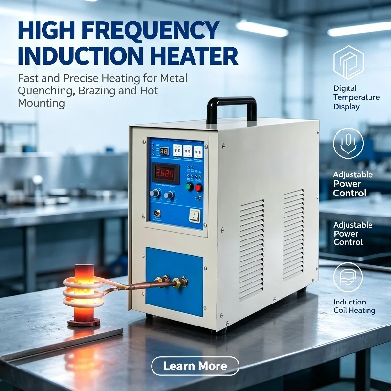 Portable Induction Heating Brazing Machine PLC Control Easy Operation Heater For Copper Pipe Steel Engine Pump Repair