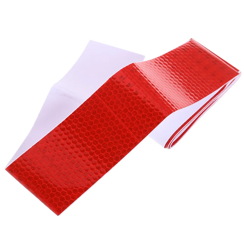 

4Pcs Vehicle Reflective Tape Self-Adhesive Waterproof High Reflectivity Night Visibility Safety Warning Sticker for Trucks