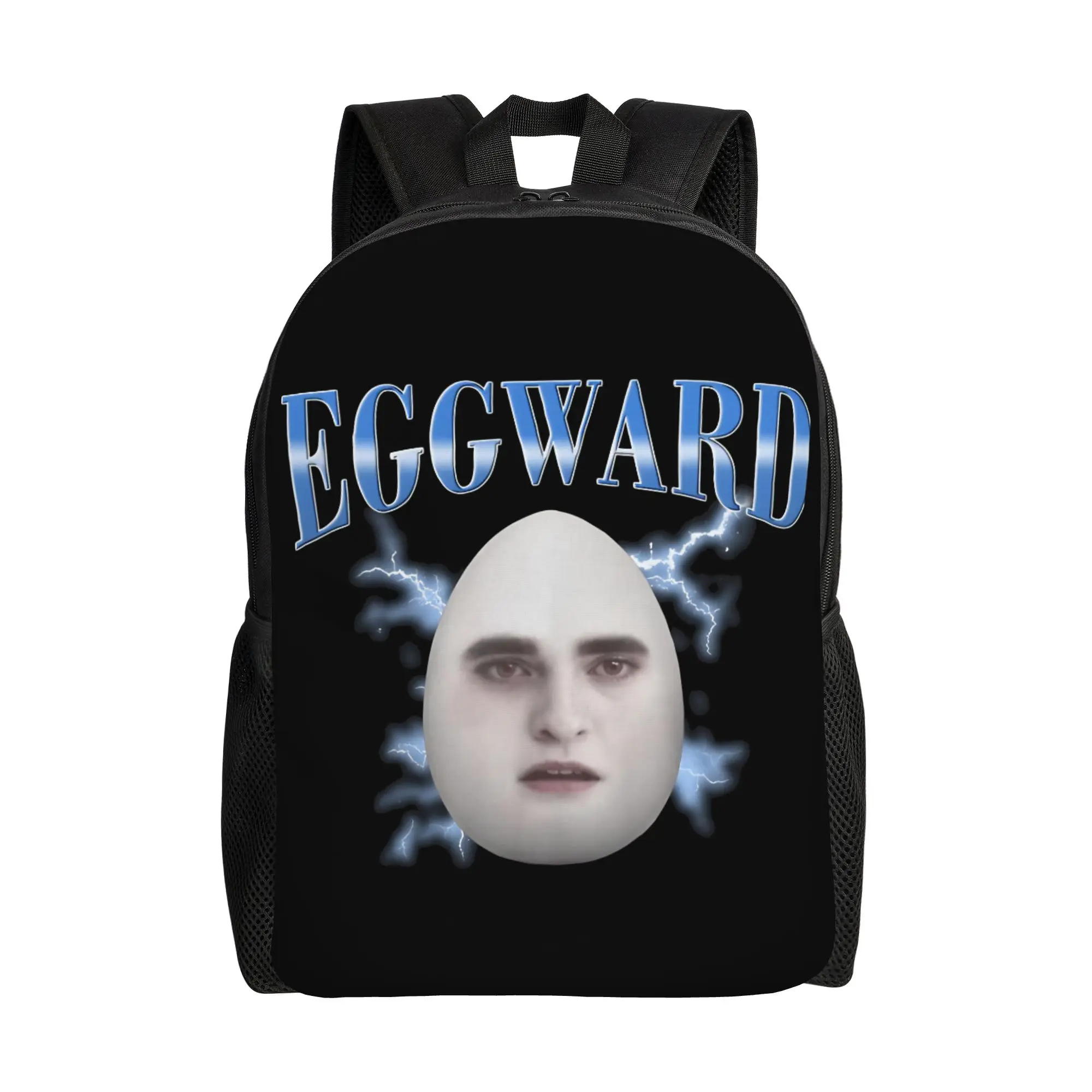 Eggward Funny Silly Meme Backpack for Men Women High School Work Daypack Twilight Edward Cullen Laptop Computer Canvas Bag Gift