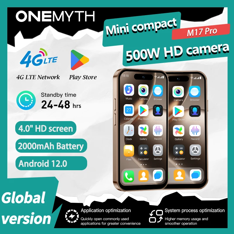 ONEMYTH M17 Pro: 4.0-inch ultra portable | Dual SIM 4G | 2000mAh endurance | 2+16G/3+64G | Exquisite gift recommendation