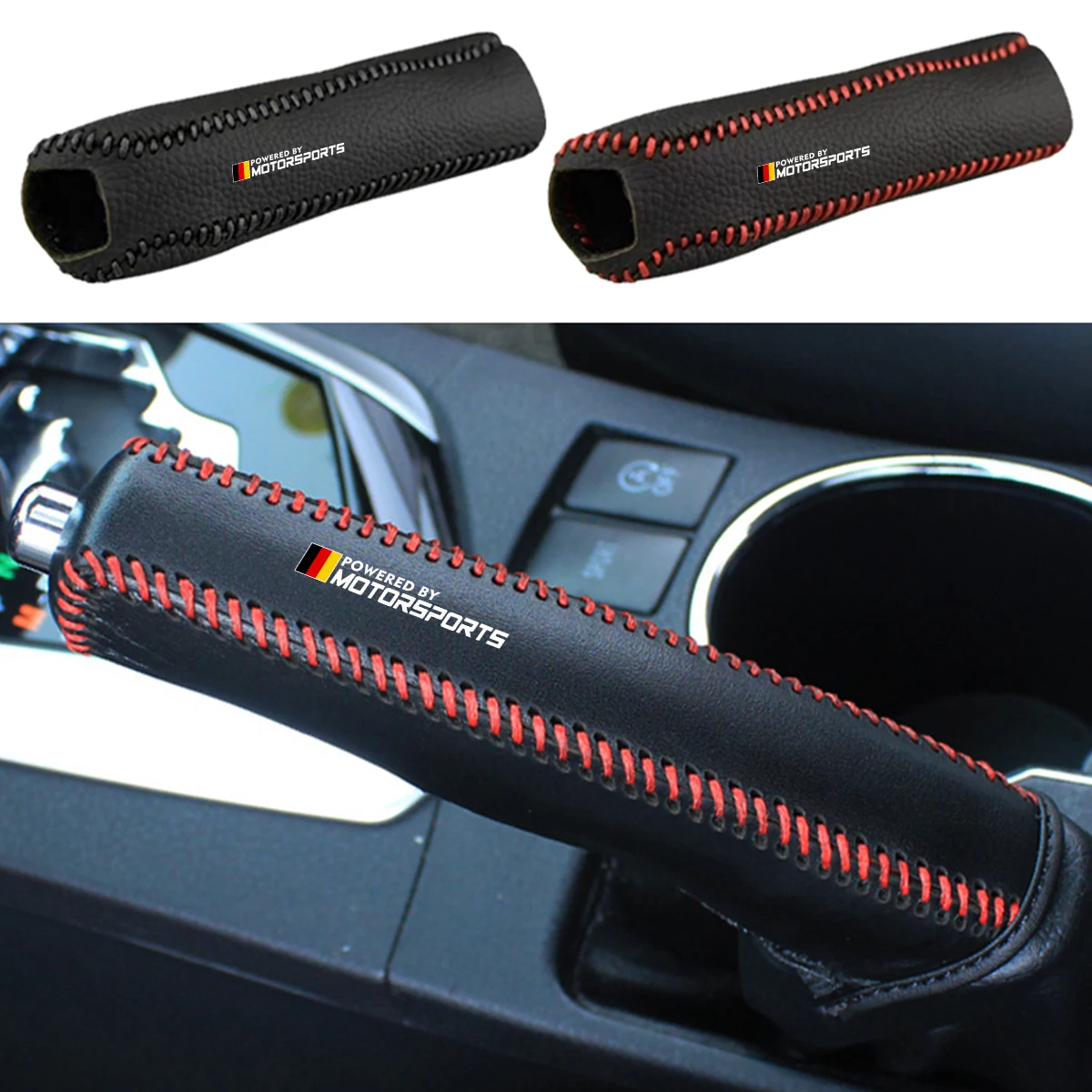 1pc New Design Car Handbrake Cover Protector Grip Covers Auto Handle Sleeve For BMW 1 3 5 X Series For Audi Mercedes Benz