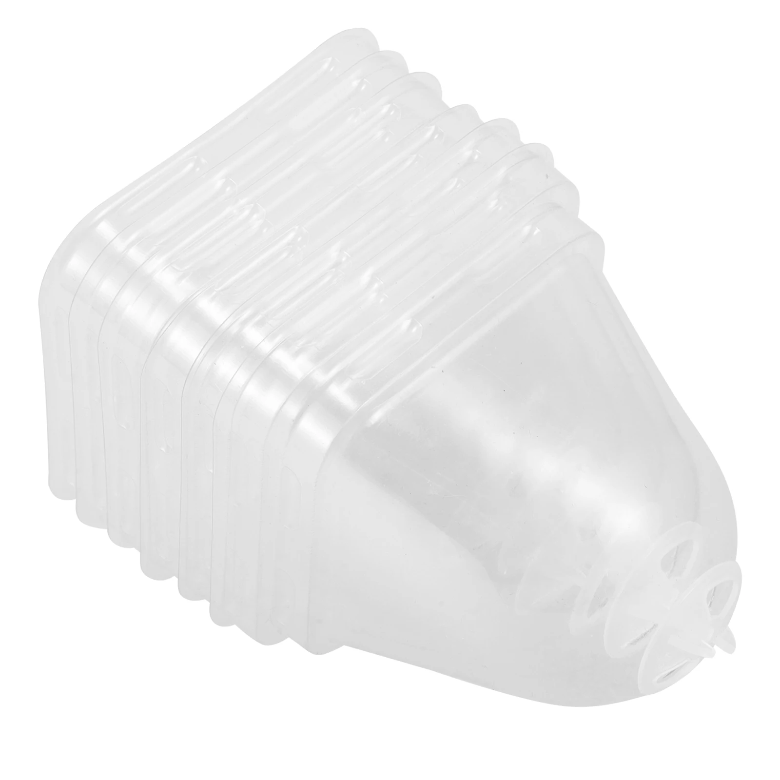 

6 Pcs 7cm Nursery Planting Covers Frost Protection Warm Plastic Reusable Convenient Gardening Pot Plant Protectors