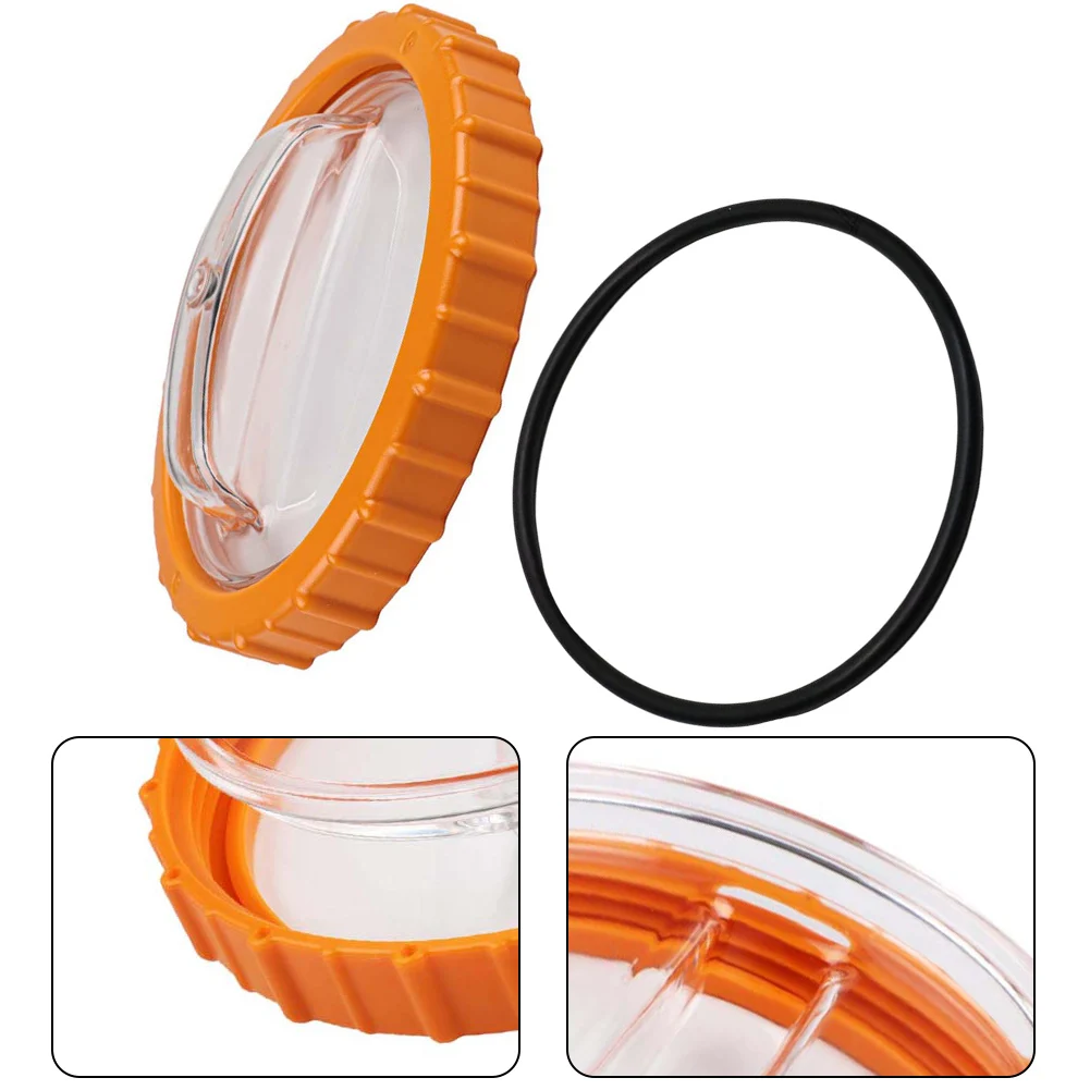 For Pool Pump Repair Orange transparent black Sand Pump Prefilter Pool Pump Replacement Includes O Ring Lid-compatible Design