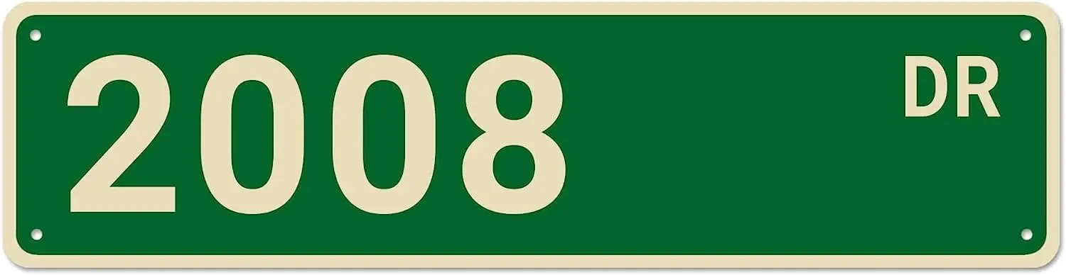 2008 Street Signs 2008 Decor 2008 Sign Born In 1952 Birthday Gift Wall Decor For Home Bedroom Man Cave Quality Metal Signs 16X4