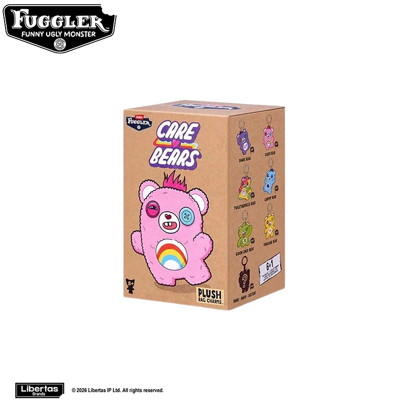 Original Fuggler Schlüsselanhänger Blind Box Plüschtiere Fugglers ALLY CATS Fuggs Care Bear FUGG Baddies Baby Stoffpuppen Geschenke
