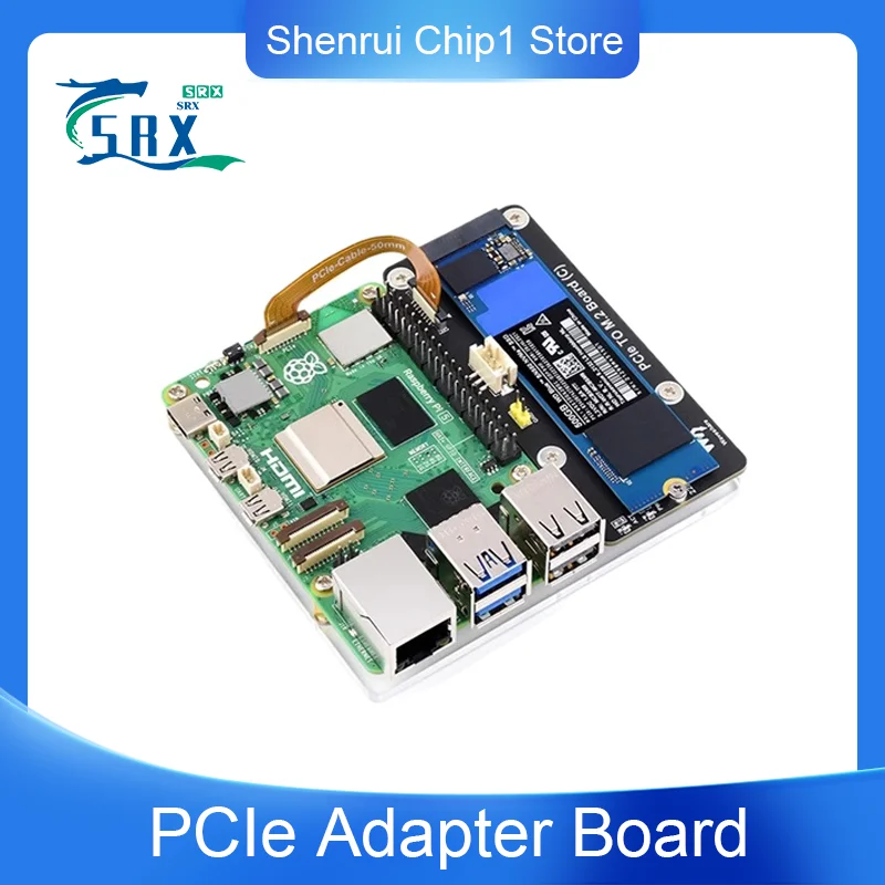 

Raspberry PI 5/5 PCIe Adapter M.2 Port Hard Disk NVME SSD High-speed Read/write Driver Expansion Board