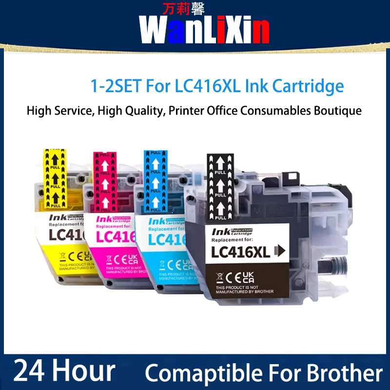 

1/2 Set LC416XL Ink Cartridge Compatible For Brother MFC-J4440N J4540N J4940DN DCP-J4140N Printer