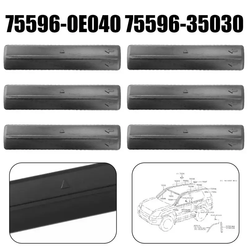 AEA7-8Pcs Roof Drip Rack Removal Cover Clips With Bolt Bracket 75596-35020 For Toyota FJ Cruiser 07-14 RAV4 Lexus 90119-08C47