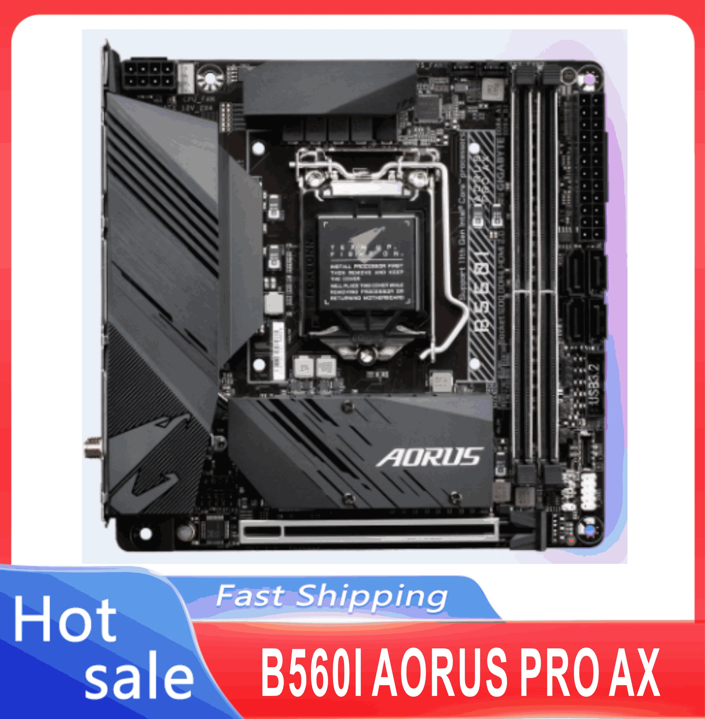 B560I AORUS PRO AX 64GB HDMI DP M.2 LGA 1200 DDR4 Mini-ITX B560 100% Tested Fully Work