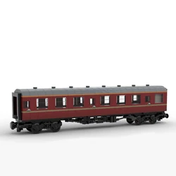 NEW 174PCS MOC city industrial HP Express Passenger Car wagon trains model DIY creative ideas Child Toy Gift technology Blocks