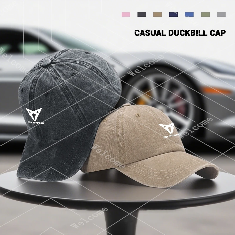 Car Logo Baseball Cap Outdoor Sports Cap Hats For Seat Cupra Ateca Born Leon IBIZA Raval Formentor Terramar Tavascan valve core