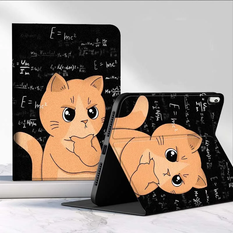 

Orange cat math equations For Samsung Galaxy Tab S11 S10 S9 S8 A8 A9 A11 10.9 8.7 10.1 Plus Tablet Case