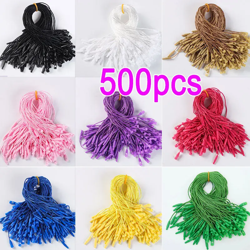 

500Pcs Tag Cords Tags Ropes Hang Label Tags Rope String For Garment Bag Hats Wigs Label Cards Diy Clothing Accessories
