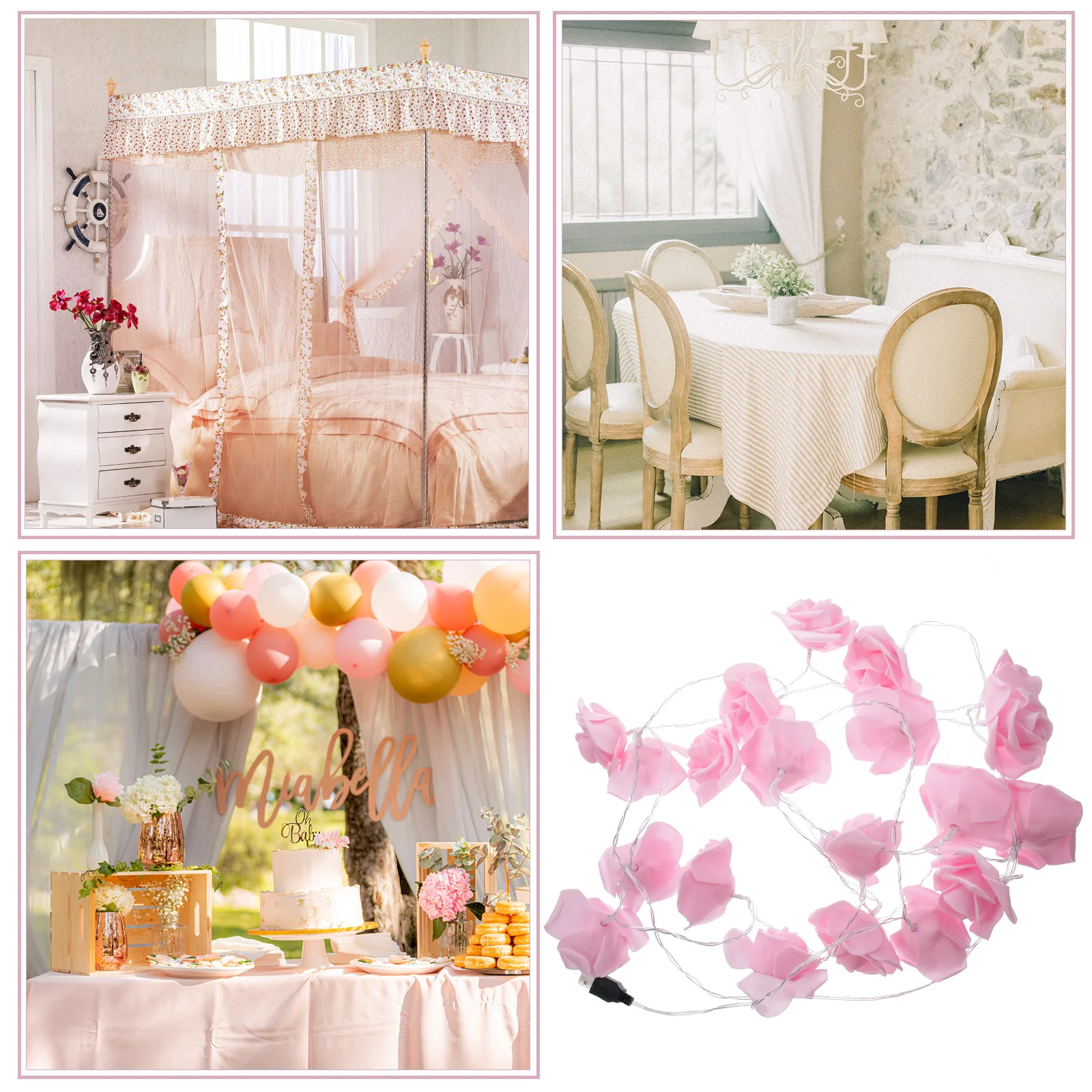 20 Led 3 متر أضواء الورد حفل زفاف عيد الميلاد الديكور الجنية مهرجان عطلة الذكرى عيد الميلاد عيد الميلاد عيد الحب #3