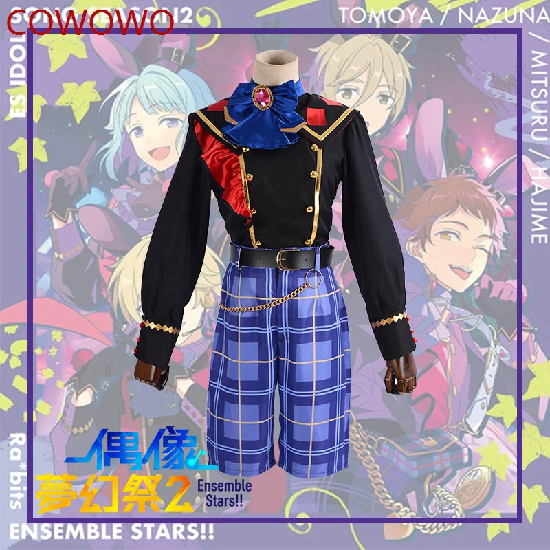 

COWOWO Ensemble Stars Cosplay Black Rabits Suits Uniform Nito Nazuna Mashiro Tomoya Shino Hajime Tenma Mitsuru Cosplay Costume