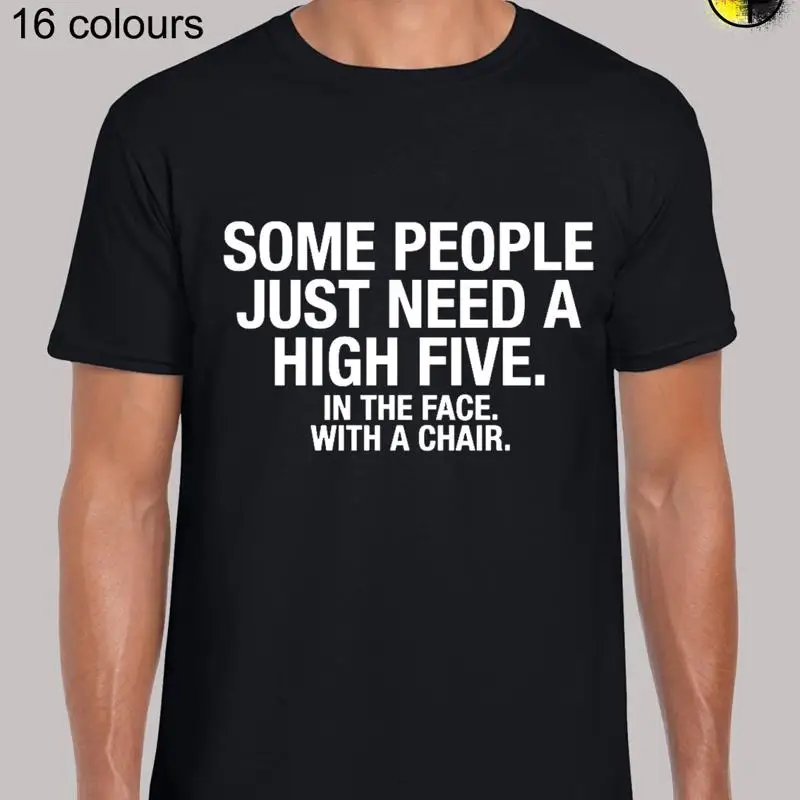 Некоторые люди, просто нужно, высокая пять, забавная новинка, футболка обычного кроя для мужчин, топ