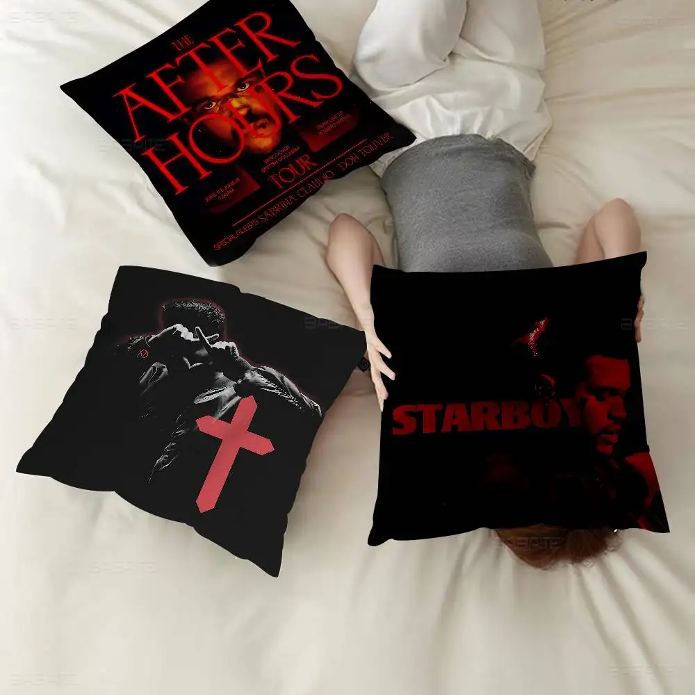 Rapper The Weeknd XO Maple Design Cushion Cover Happy Autumn Harvest Decor Holiday Decorati Pillow Cover