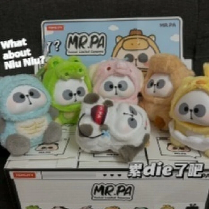 

Mr Pa Series Of Blind Boxe Original Panda-Eyed Animal Doll Plush Clothes And Toy For Children Heart Therapeutic Decoration Gift