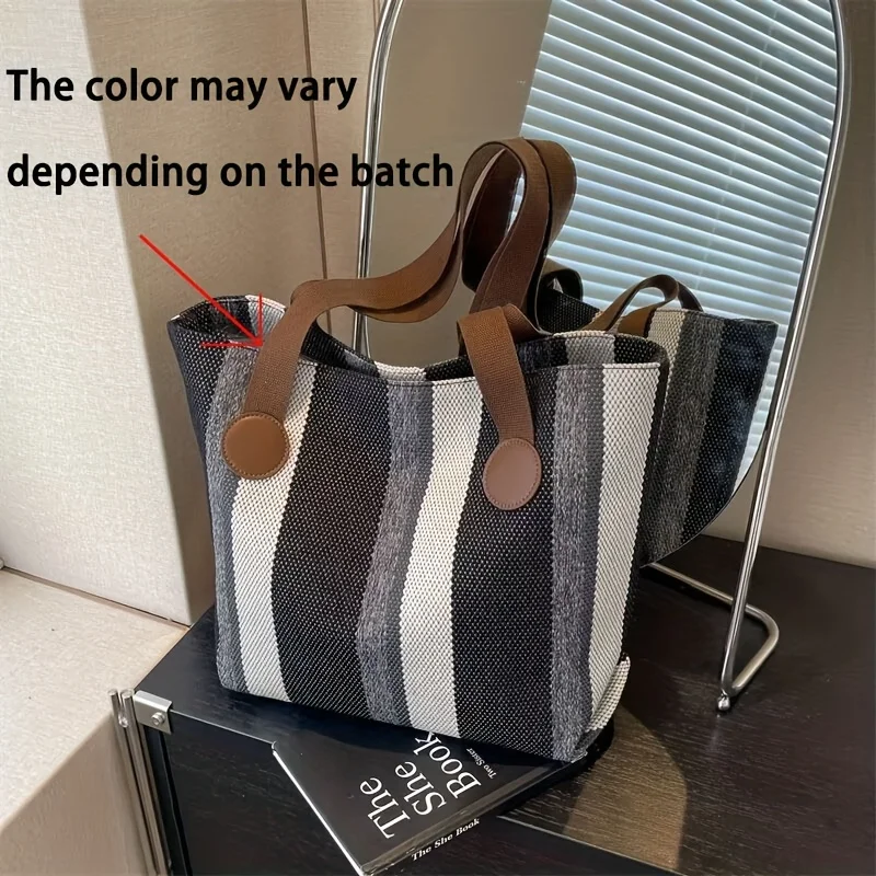Einfache Damen-Tragetasche mit großem Fassungsvermögen, hochwertige, lässige Schulterhandtasche für Arbeit und Reisen – Detail 3
