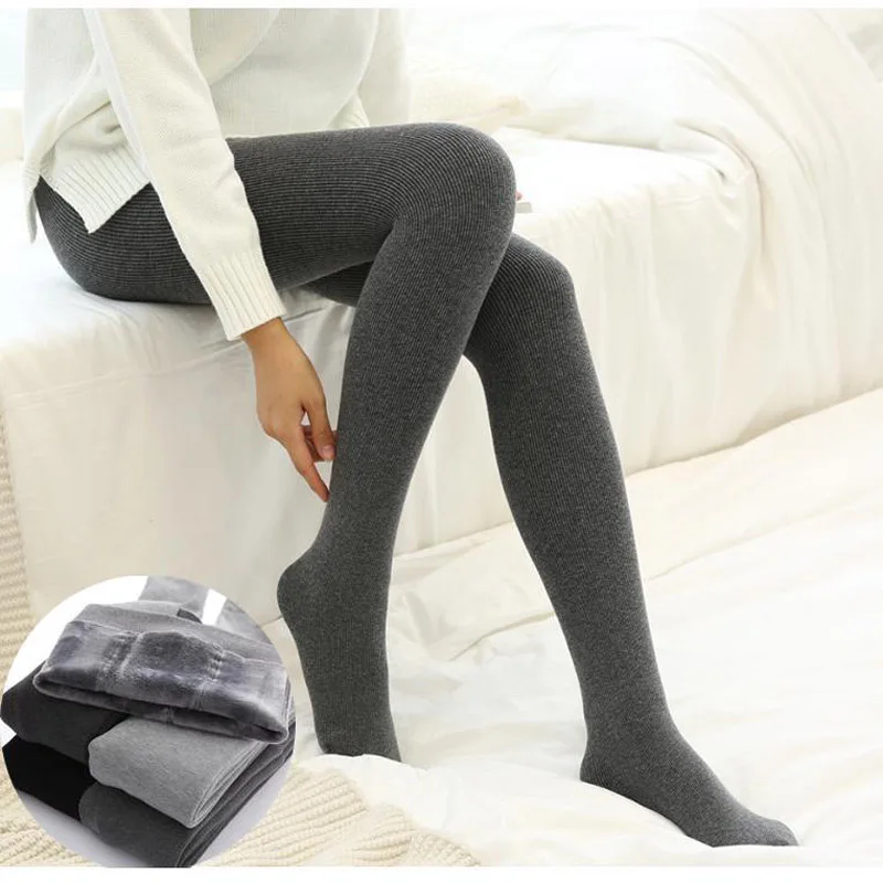 Winter Katoenen Platte Fluwelen Dikke Vrouwen Leggings Sexy Leggings Warme Leggings Womens Leggings Hoge Taille Damesbroek