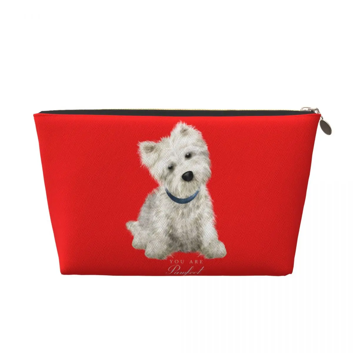 Custom Sweet West Highland White Terrier Dog Makeup Bag Women Travel Cosmetic Organizer Cute Westie Puppy Storage Toiletry Bags